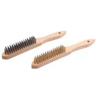 KSEIBI New Arrival Popular 4*16 Brass Coated Steel European Hand Brush