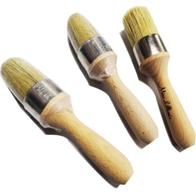 Professional Chalk and Wax Paint Brush, Pure Bristle Painting Brushes