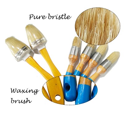 Multi Art Purpose Wax Brush Pure Bristle Round Paint Brush