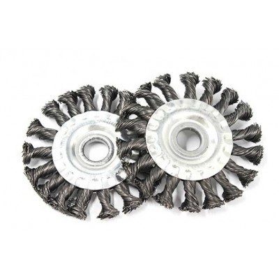 Stainless Steel Wire Round Disc Cleaning Brush Steel Wire Industrial Weeding Brush