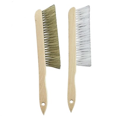 Single Role Bee Brush with Soft Horse Hair for Beehive Cleaning