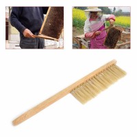 Double Rows Soft Horsehair Cleaning Brush, Bee Brush for Beekeeping