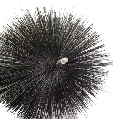 Cylinder Type Steel Wire Chimney Brushes Household Nylon Wire Fireplace Brush with Fiberglass Rod