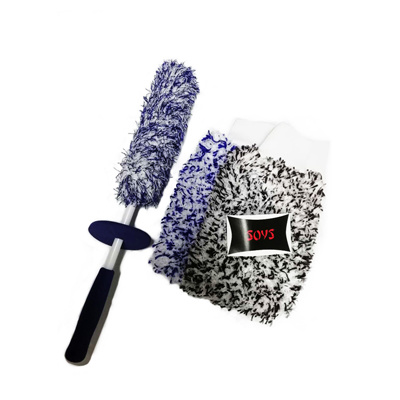 Popular Car Soft Bristle Wheel Ring Clean Brush with Long Handle