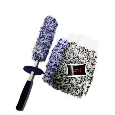 Car Wash Cleaning Set Glove+Brush